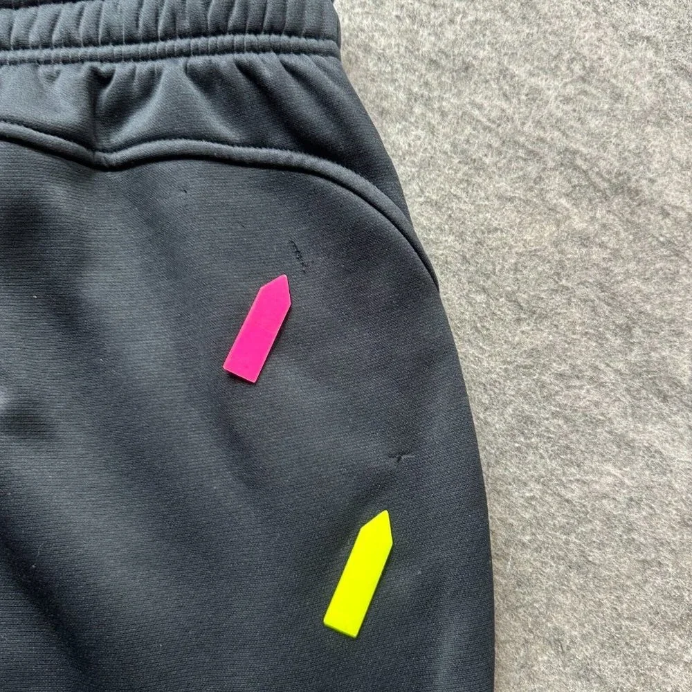 Under Armour Sweatpants Men 2XL XXL Black Relaxed ColdGear Insulated Water Repel_11
